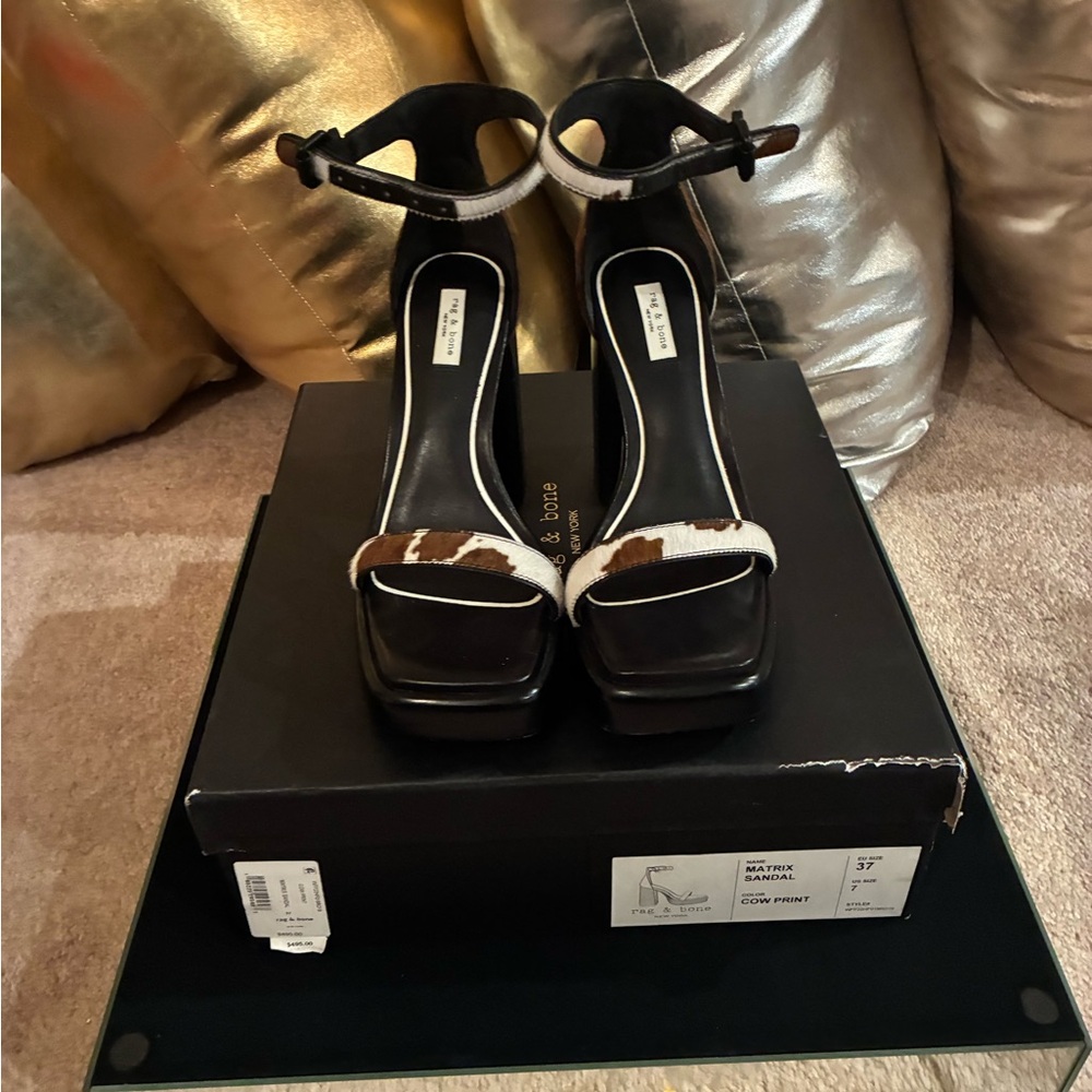 Rag & Bone Cow Print Matrix Sandal